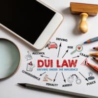 DuiLawConceptChartAndIllustrationOnAWhiteOffice