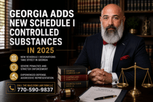 Our experienced Marietta drug crime attorney at The Mazloom Law Firm, LLC, discusses how Georgia Adds New Schedule I Controlled Substances In 2025.